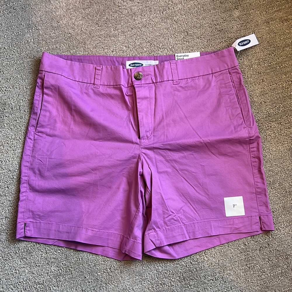 Old Navy purple/pink every day short size 12 NWT